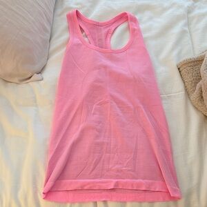 Bright Pink Lululemon Swiftly Tank